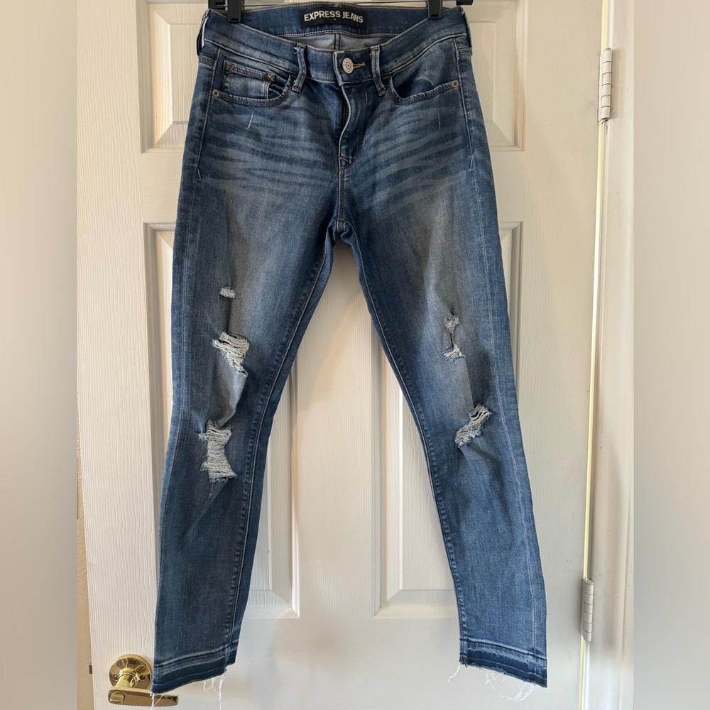 Express Cropped Legging Mid-Rise Jeans